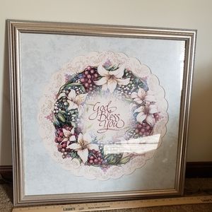 Vintage Home Interiors God Bless You Art